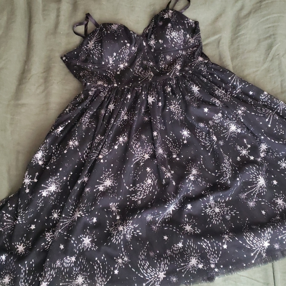 NWT Celestial Bustier Skater Dress